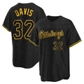 P.Pirates #32 Henry Davis Player Black Snake Skin City Home Limited Hdoa Stitched Jerseys