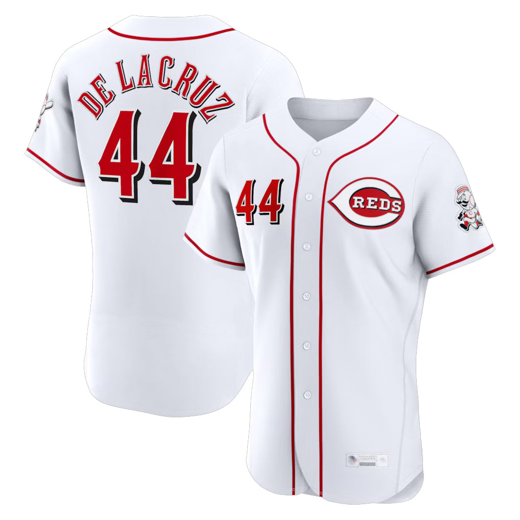 C.Reds #44 Elly De La Cruz Player White Limited Elite Home Hdoa Stitched Jerseys