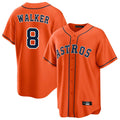 H.Astros #8 Christian Walker Player Orange Home Game Hdoa Stitched Jerseys