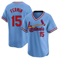 St. Louis Cardinals #15 Jose Fermin Player Light Blue City Connect Home T-shirt Hdoa Stitched Jerseys