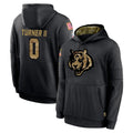 C.Bengals #0 DJ Turner II Player Black Salute to Service Pullover Hoodies Limited Hdoa Stitched Jerseys
