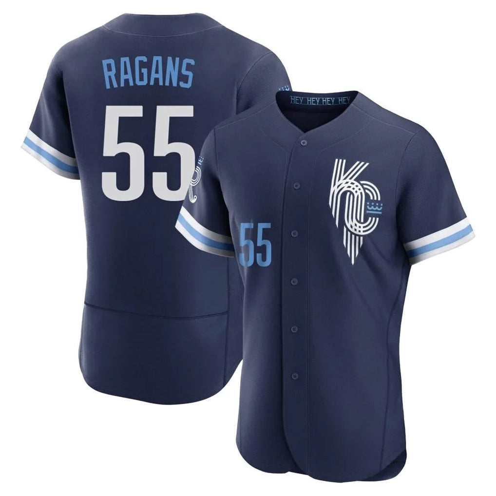 KC.Royals #55 Cole Ragans Player Navy City Connect Limited Elite Home Hdoa Stitched Jerseys
