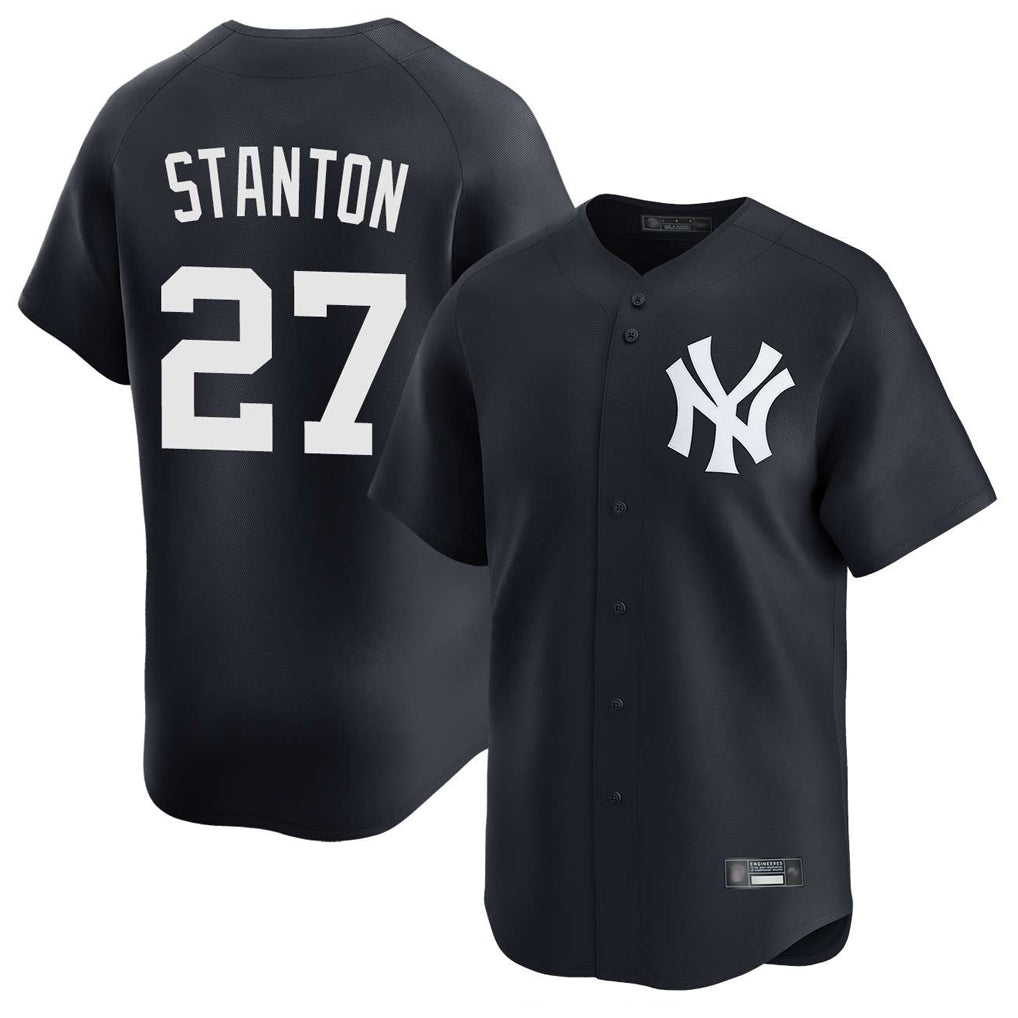 NY.Yankees #27 Giancarlo Stanton Player Navy Limited Home Hdoa Stitched Jerseys