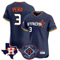 H.Astros #3 Jeremy Pena Player Navy City Connect Texas Patch Vapor Premier Limited Elite Home Hdoa Stitched Jerseys