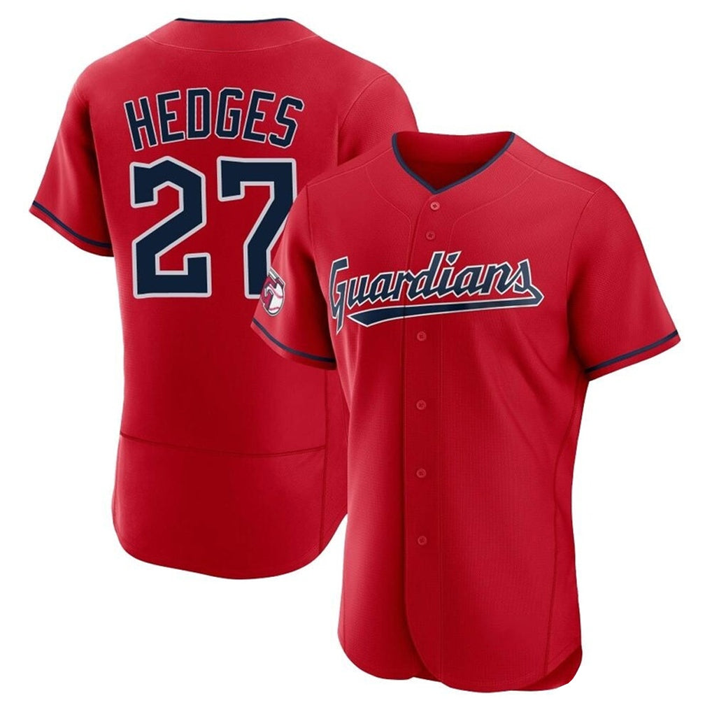 C.Guardians #27 Austin Hedges Player Red Limited Elite Home Hdoa Stitched Jerseys
