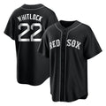 B.Red Sox #22 Garrett Whitlock Player Black Home Game Hdoa Stitched Jerseys