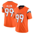D.Broncos #99 Zach Allen Player Orange Vapor F.U.S.E. Limited Home Game Hdoa Stitched Jerseys
