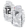 A.Falcons #12 Avieon Terrell Player Arctic Camo Salute to Service Limited Hoodie Hdoa Stitched Jerseys