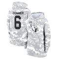 A.Cardinals #6 James Conner Player Camo Salute to Service Hoodies Hdoa Stitched Jerseys