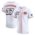 C.Reds #37 Tyler Stephenson Player White Speedway Classic Limited Elite Home Hdoa Stitched Jerseys