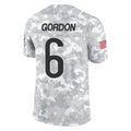 C.Bears #6 Kyler Gordon Player Arctic Camo Salute to Service Limited Hdoa Stitched Jerseys