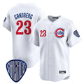C.Cubs #23 Ryne Sandberg Player White Vapor Premier Limited Home Hdoa Stitched Jerseys