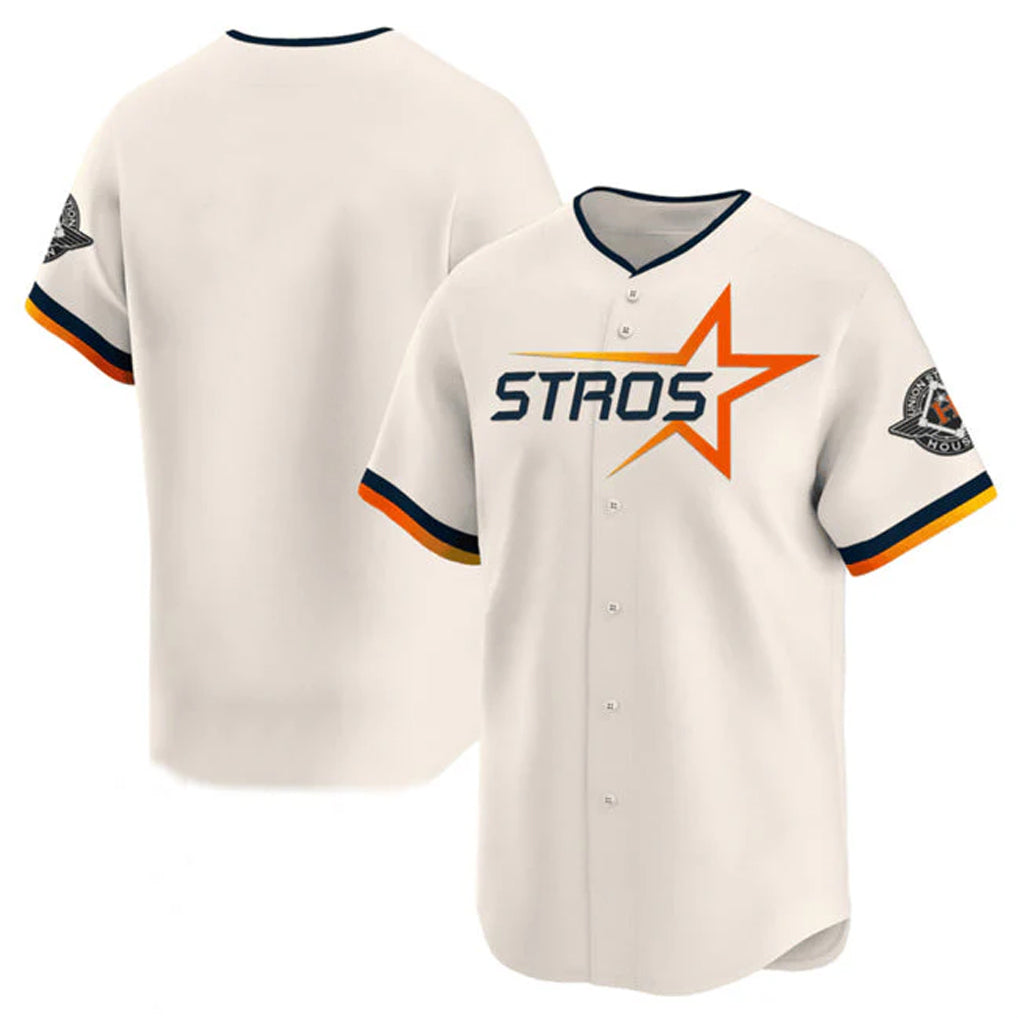 H.Astros ## Astros Blank Player Cream Limited Home Hdoa Stitched Jerseys