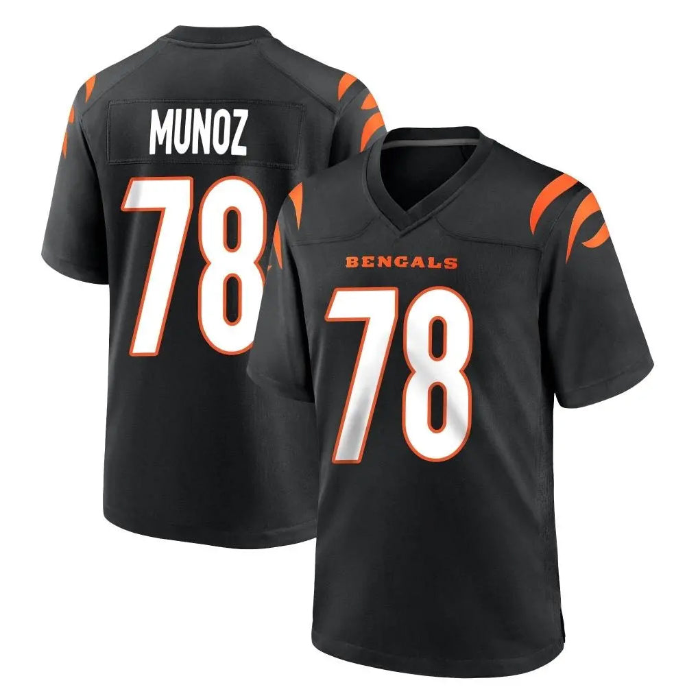 C.Bengals #78 Anthony Munoz Player Black Home Game Hdoa Stitched Jerseys