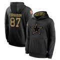 D.Cowboys #87 Jake Ferguson Player Black Salute to Service Pullover Hoodies Limited Hdoa Stitched Jerseys