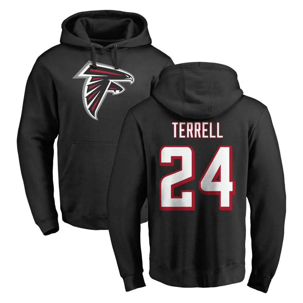 A.Falcons #24 A.J. Terrell Jr. Player Black Salute to Service Hoodies Hdoa Stitched Jerseys