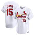 St. Louis Cardinals #15 Jose Fermin Player White Home Limited Hdoa Stitched Jerseys