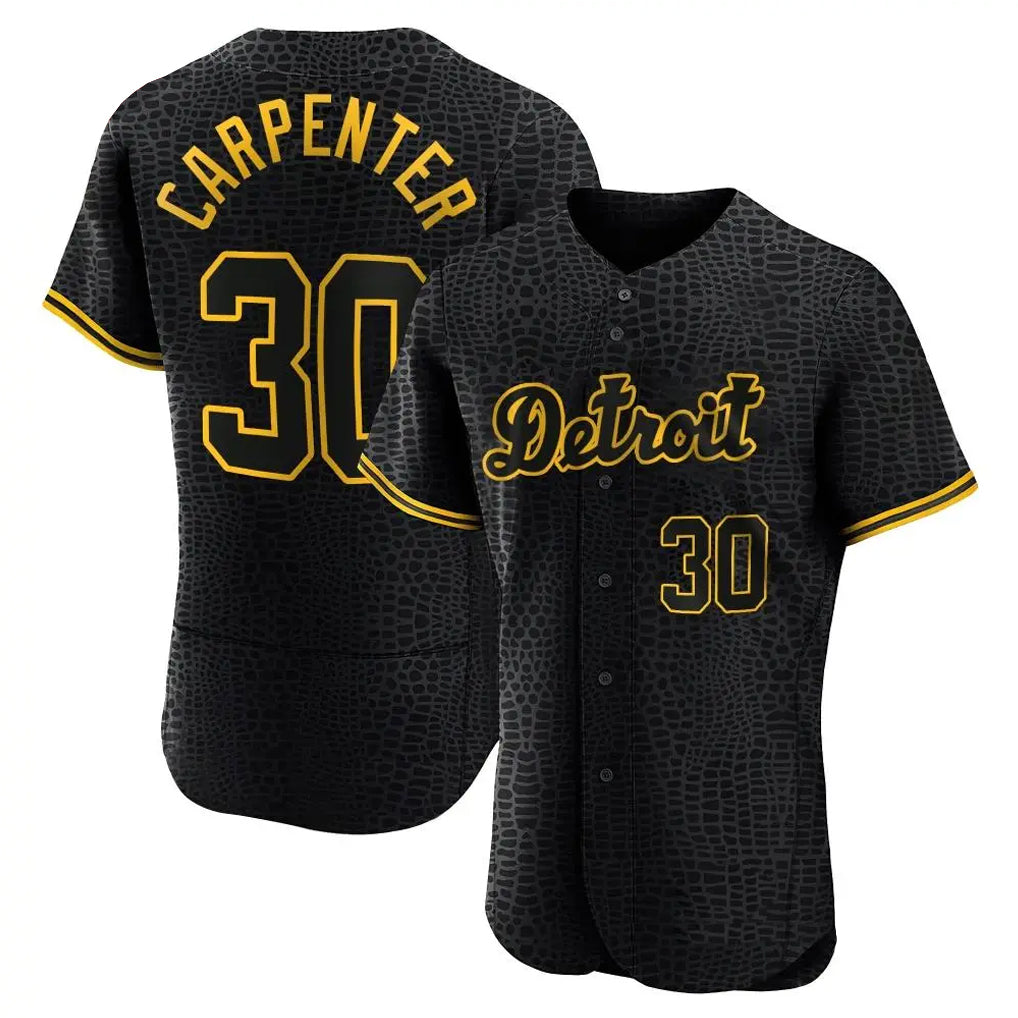 D.Tigers #30 Kerry Carpenter Player Black Snake Skin City Limited Elite Home Hdoa Stitched Jerseys