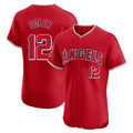 LA.Angels #12 Jorge Soler Player Red Home Limited Elite Hdoa Stitched Jerseys