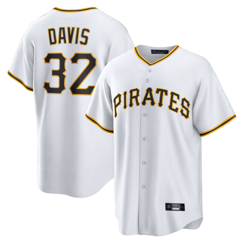 P.Pirates #32 Henry Davis Player White Home Game Hdoa Stitched Jerseys