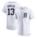 D.Tigers #13 Dillon Dingler Player White Limited Elite Home Hdoa Stitched Jerseys
