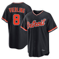 D.Tigers #8 Matt Vierling Player Navy Home Game Hdoa Stitched Jerseys