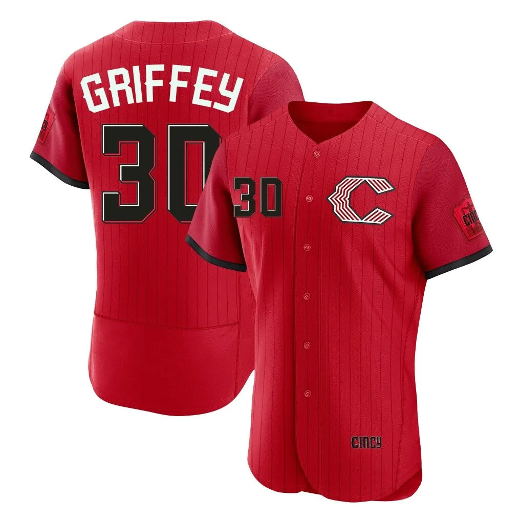 C.Reds #30 Ken Griffey Player Red 2026 City Connect Limited Elite Home Hdoa Stitched Jerseys