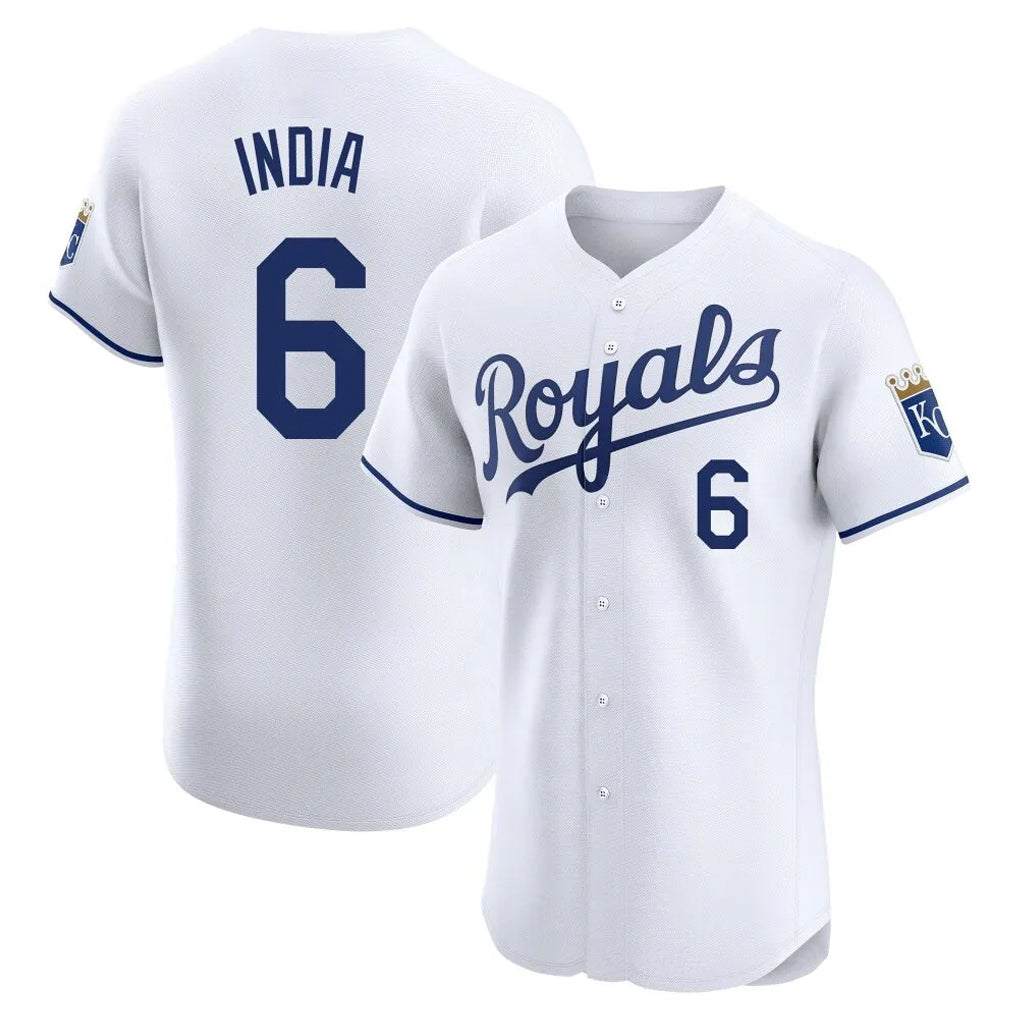 KC.Royals #6 Jonathan India Player White Alt Limited Elite Home Hdoa Stitched Jerseys