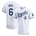 KC.Royals #6 Jonathan India Player White Alt Limited Elite Home Hdoa Stitched Jerseys