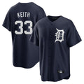 D.Tigers #33 Colt Keith Player Navy Game Home Hdoa Stitched Jerseys