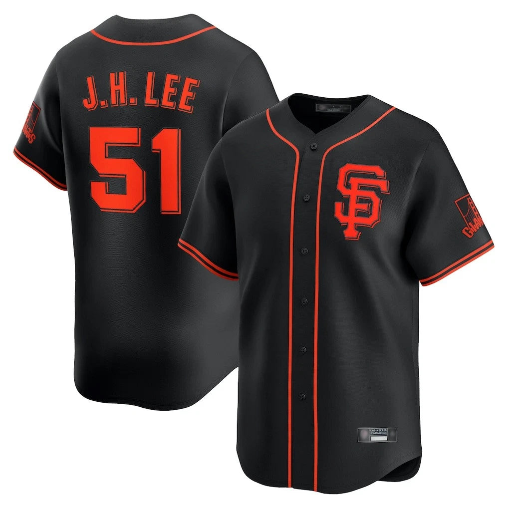 SF.Giants #51 Jung Hoo Lee Player  Black 2026 Home Limited Hdoa Stitched Jerseys