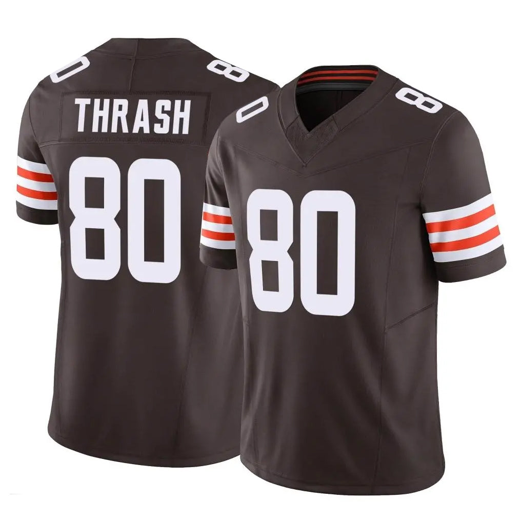 C.Browns #80 Jamari Thrash Player Brown Vapor F.U.S.E. Limited Home Game Hdoa Stitched Jerseys