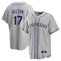 C.Rockies #17 Todd Helton Player Gray Game Home Hdoa Stitched Jerseys