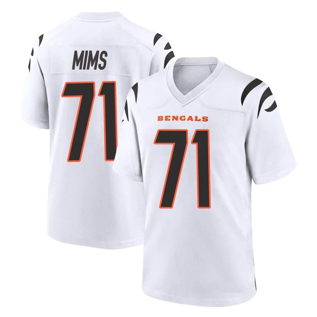 C.Bengals #71 Amarius Mims Player White Home Game Hdoa Stitched Jerseys