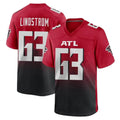 A.Falcons #63 Chris Lindstrom Player Red Home Game Hdoa Stitched Jerseys