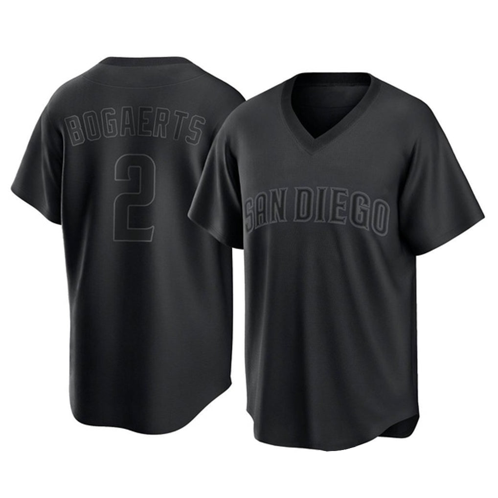 S.Diego Padres #2 Xander Bogaerts Player Black Pitch Fashion Game T-shirt Hdoa Stitched Jerseys