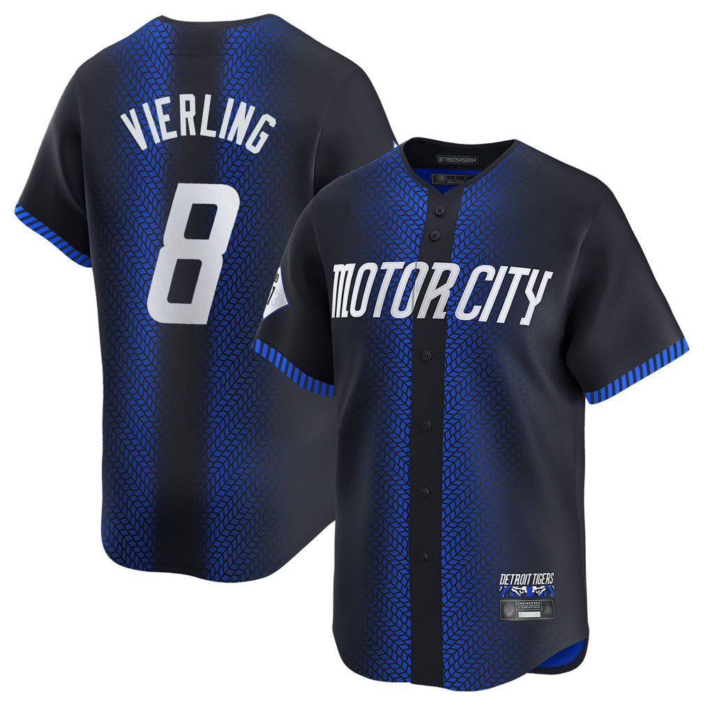 D.Tigers #8 Matt Vierling Player Navy City Connect Home Limited Hdoa Stitched Jerseys