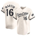 M.Twins #16 Austin Martin Player Cream Home Limited Hdoa Stitched Jerseys