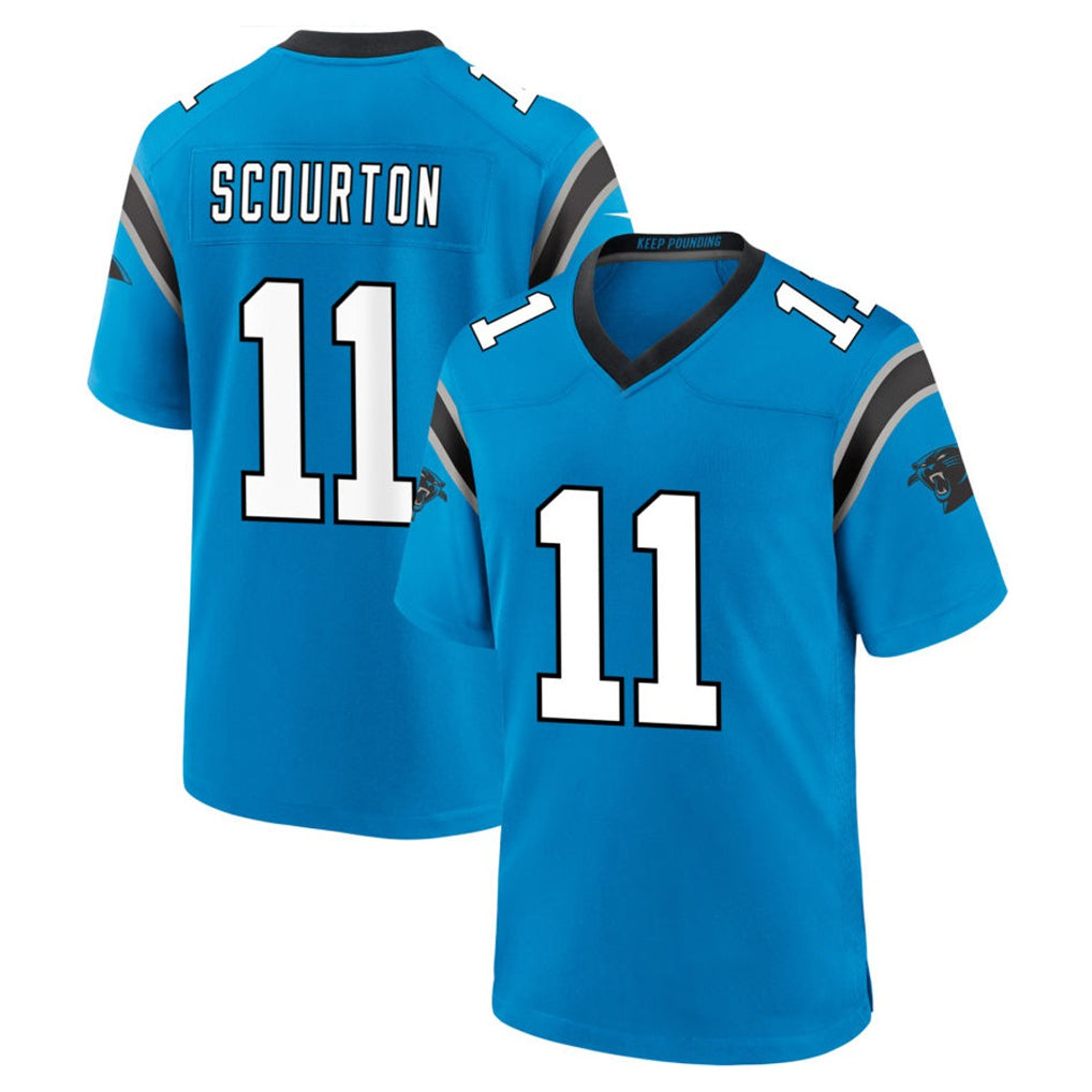 C.Panthers #11 Nic Scourton Player Blue Home Game Hdoa Stitched Jerseys