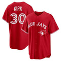T.Blue Jays #30 Alejandro Kirk Player Red Home Game Hdoa Stitched Jerseys