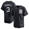 D.Tigers #3 Alan Trammell Player Navy Home Limited Game Hdoa Stitched Jerseys