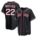 B.Red Sox #22 Garrett Whitlock Player Black Out Home Game Hdoa Stitched Jerseys