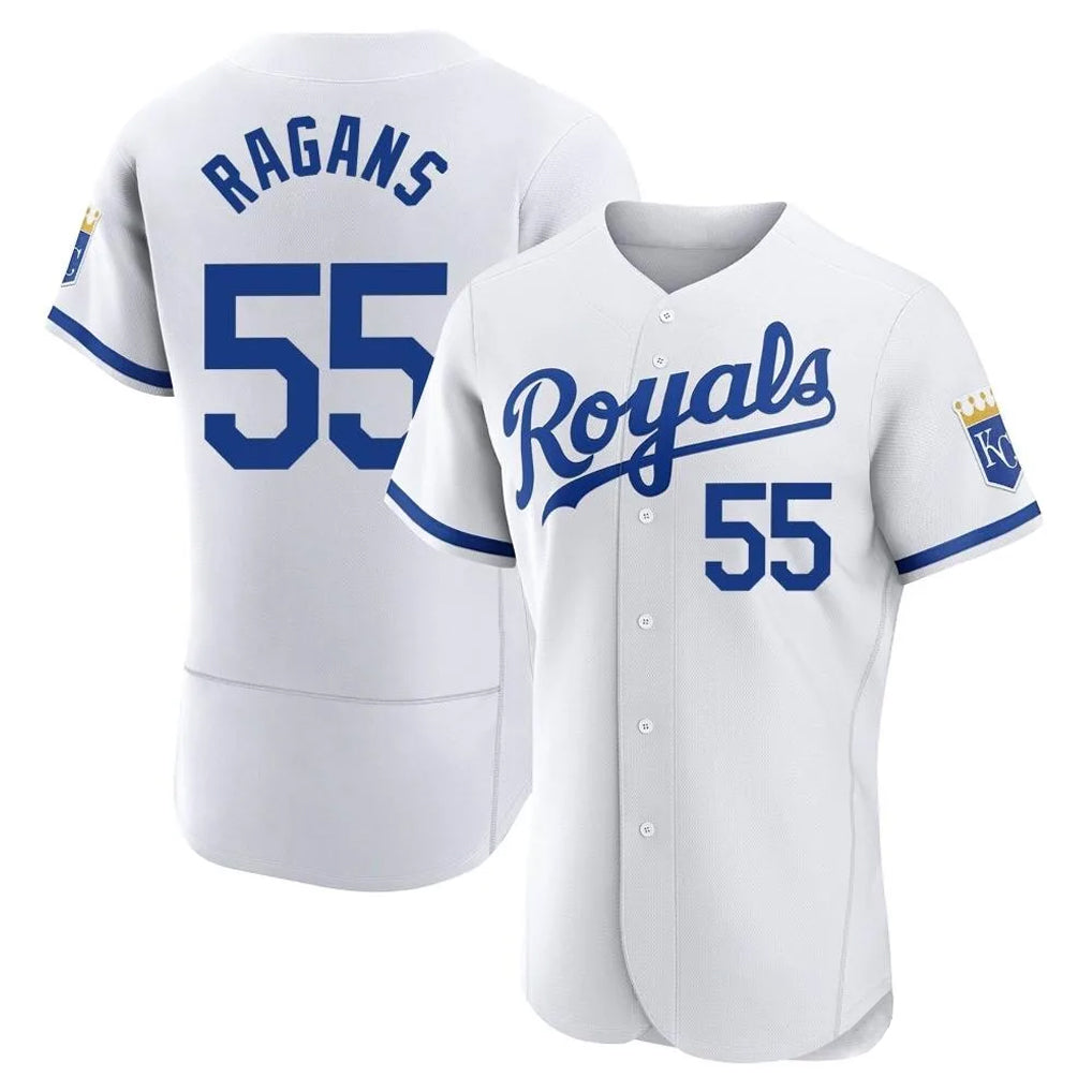 KC.Royals #55 Cole Ragans Player White Limited Elite Home Game Hdoa Stitched Jerseys