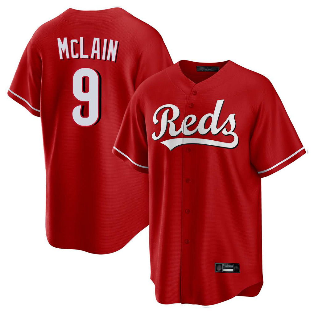 C.Reds #9 Matt McLain Player Red Home Game Hdoa Stitched Jerseys