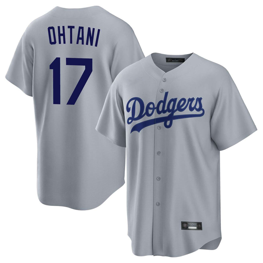 LA.Dodgers #17 Shohei Ohtani Player Gray Game Hdoa Stitched Jerseys