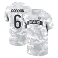 C.Bears #6 Kyler Gordon Player Arctic Camo Salute to Service Performance T-Shirt Limited Hdoa Stitched Jerseys