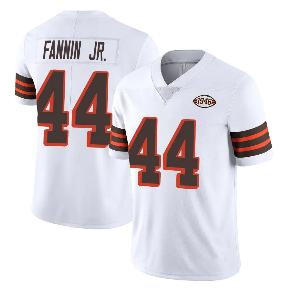 C.Browns #44 Harold Fannin Jr. Player White Limited  Vapor 1946 Collection Alternate Game Hdoa Stitched Jerseys