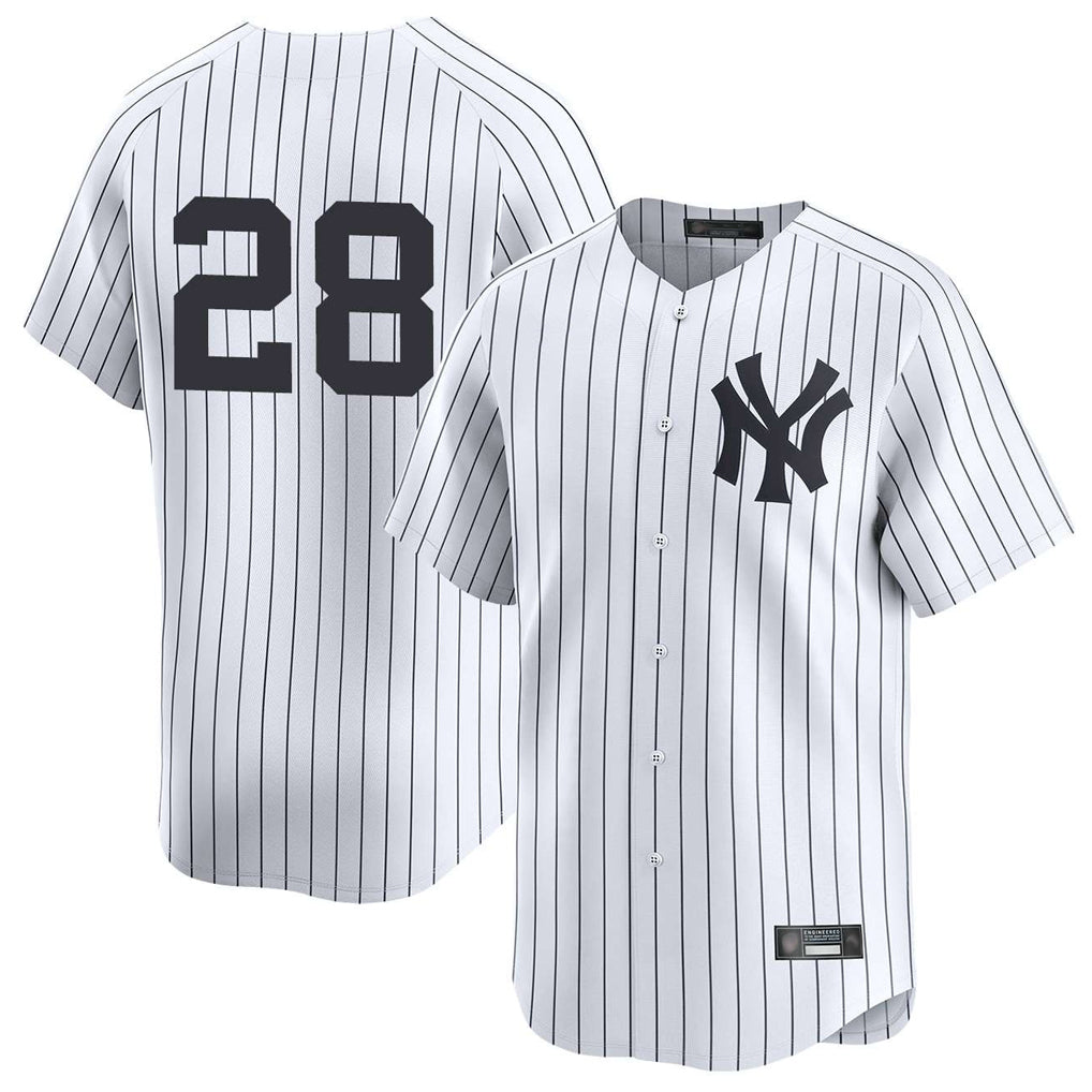 NY.Yankees #28 Austin Wells Player White Limited Hdoa Stitched Jerseys