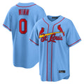 St. Louis Cardinals #0 Masyn Winn Player Light Blue  Home Game Hdoa Stitched Jerseys