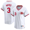 C.Reds #3 Ke'Bryan Hayes Player White Cooperstown Collection Limited T-shirt Home Hdoa Stitched Jerseys